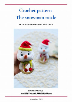 Crochet pattern The snowman rattle