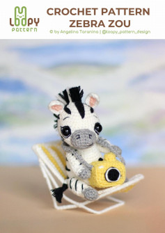 CROCHET PATTERN ZEBRA ZOU