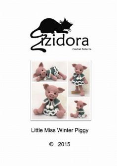 Crochet Patterns Little Miss Winter Piggy