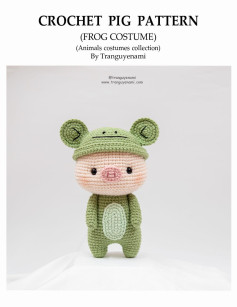 CROCHET PIG PATTERN (FROG COSTUME)