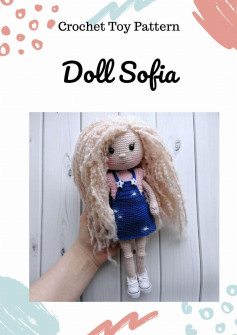 Crochet Toy Pattern Doll Sofia