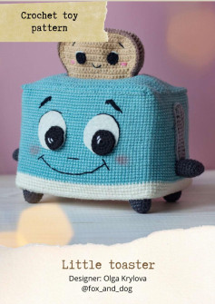 Crochet toy pattern Little toaster