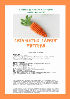 Crocheted Carrot pattern