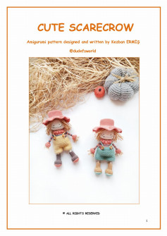 CUTE SCARECROW Amigurumi pattern