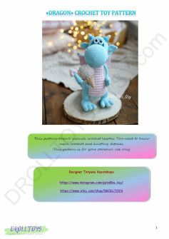 dragon crochet toy pattern