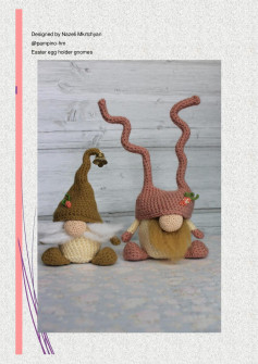 easter egg holder gnomes crochet pattern