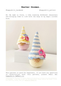 Easter Gnomes crochet pattern