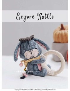 Eeyore Rattle crochet pattern