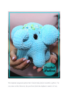 elephant amigurumi pattern