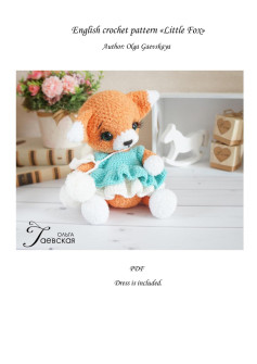 English crochet pattern «Little Fox»