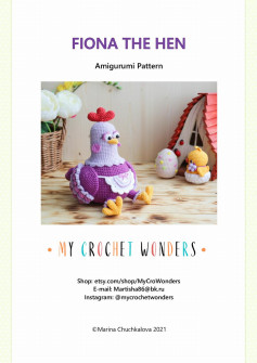 fiona the hen amigugumi pattern