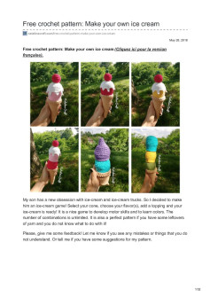 Free crochet pattern: Make your own ice cream