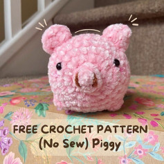 free crochet pattern no sew piggy