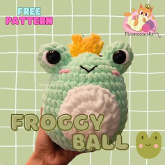 Free froggy ball pattern 🐸!