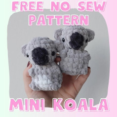 free no sew pattern mini koala