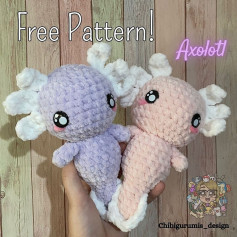 free pattern axolotl