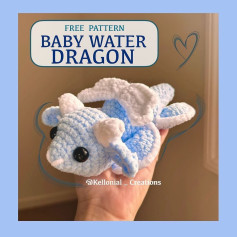 free pattern baby water dragon