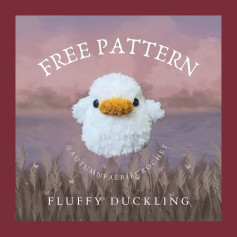 free pattern fluffy duckling