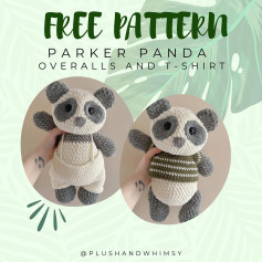 free pattern parker panda overalls and - shirt