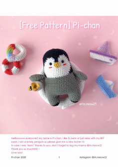 free pattern pi-chan Penguin