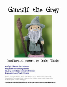 Gandalf the Grey Amigurumi pattern