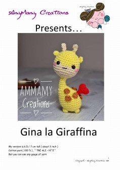 Gina la Giraffina giraffe crochet pattern