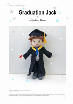 Graduation Jack doll crochet pattern