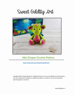 green Mini Dragon Crochet Pattern