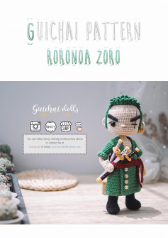 Guichai Pattern roronoa zoro crochet pattern