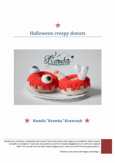 Halloween creepy donuts Kamila Krawka