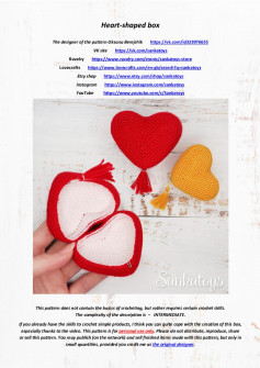 Heart-shaped box crochet pattern