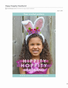 Hippy Hoppity Headband crochet pattern