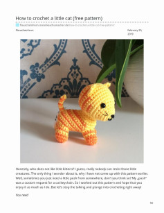 How to crochet a little cat (free pattern)