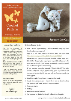 jeremy the cat crochet pattern