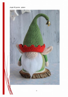 Jingle Elf gnome pattern