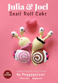 Julia & Joel Snail Roll Cake PDF PATTERN