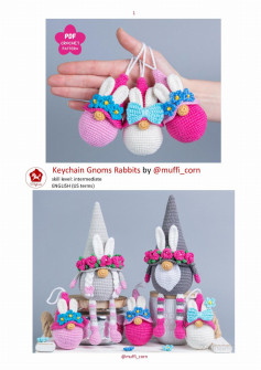 Keychain Gnoms Rabbits