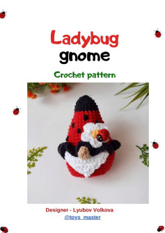 Ladybug gnome Crochet pattern