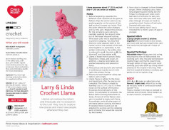 larry & linda crochet llama