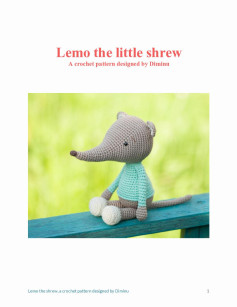 Lemo the little shrew A crochet pattern