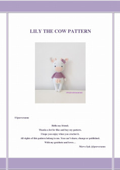 LILY THE COW PATTERN