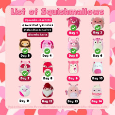 list of squishmallows crochet pattern