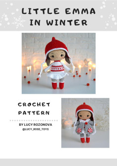 LITTLE EMMA doll IN WINTER CROCHET PATTERN