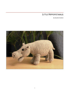 LITTLE HIPPOPOTAMUS crochet patten