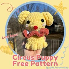 low sew circus puppy free pattern