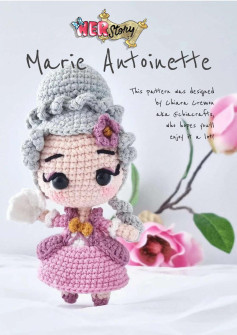 Marie Antoinette doll crochet pattern