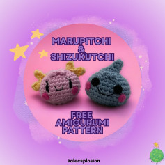 marupitchi & shizukutchi free amigurumi pattern