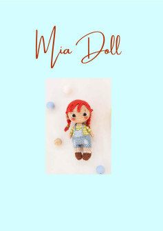 Mia Doll wear overalls crochet pattern