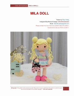 MILA DOLL Pattern