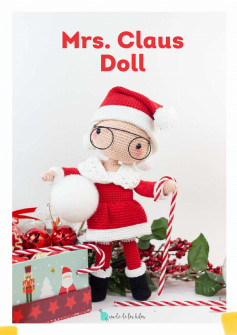 Mrs. Claus Doll crochet pattern